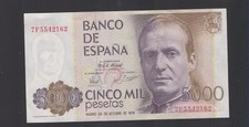 [NC] SPAGNA - BANCO de ESPANA - 5000 Pesetas (1979) Juan Carlos