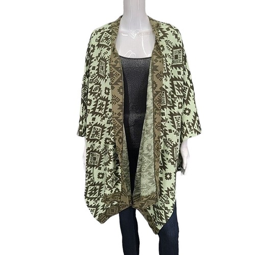 Cardigan poncho donna jacquard