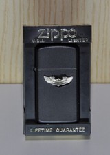 Accendino Zippo 1618AW Slim Black U.S.A. Army Wing Embleme  1988
