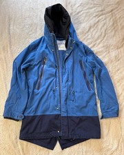 Scotch & Soda -Blue Hooded- Parka Jacket- Removable Liner- Euro XL -Army Blue
