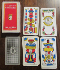 MAZZO DI CARTE DAL NEGRO 051M TRIESTINE N.92 PLASTIFICATE TELATE