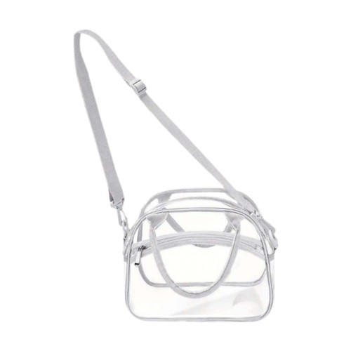 Borsa tracolla trasparente - a,