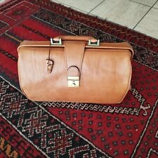 BORSA MEDICO VERA PELLE MARRONE CHIARO CON CHIAVETTA TASCA INTERNA RICHIUDIBILE 