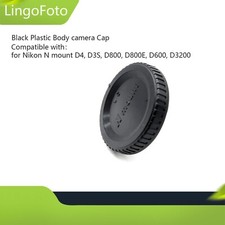 Tappo fotocamera corpo plastica nero per Nikon attacco N D4 D3S D800 D800E D600 D320
