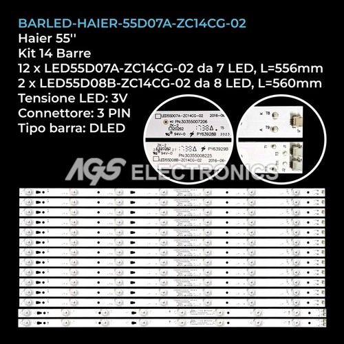 Kit barre strip - barre, led