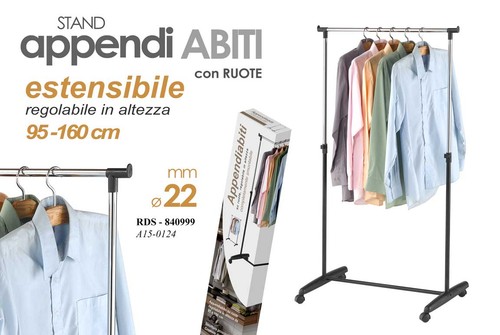 Stand appendiabiti estensibile - appendiabiti,