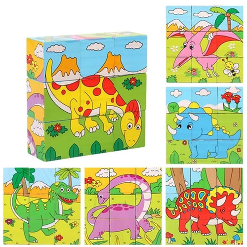 Puzzle rompicapo cubi legno - rompicapo,
