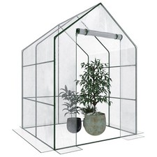 Serra per orto giardino balcone senza ripiani struttura metallo 140x140x195 cm