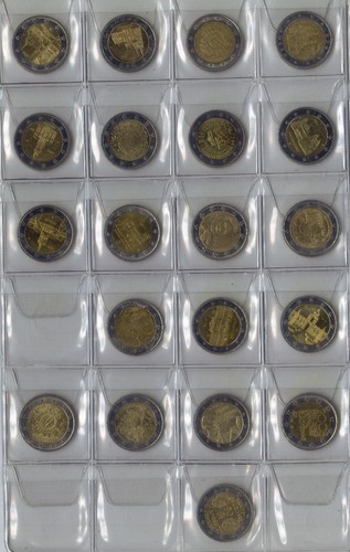 Lotto monete 2 euro - 20, da