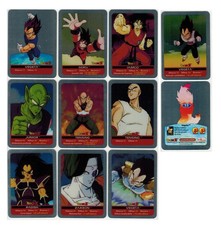 Dragon Ball Z Argento Lamincards Set 10 Carte Speciali Edibas
