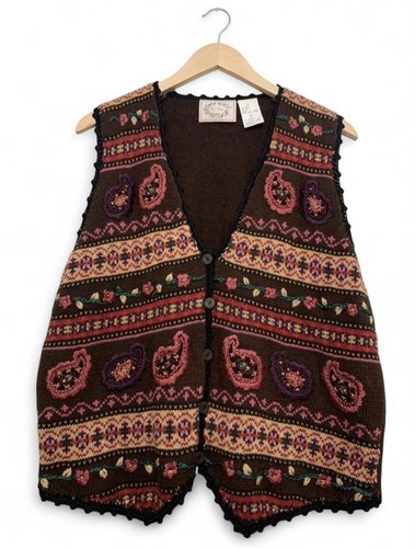 Gilet vintage anni marrone - anni,