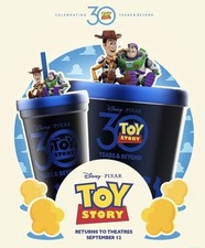 *SPEDISCI ORA*NUOVO* TOY STORY 30° anniversario popcorn secchiello e bicchiere combinato