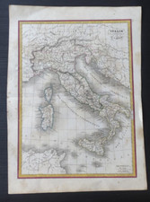 ANTICA CARTA GEOGRAFICA ITALIA