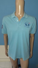 LA MARTINA MAGLIA POLO UOMO MANICA CORTA COLOR AZZURRO TAGLIA L 100% COTONE