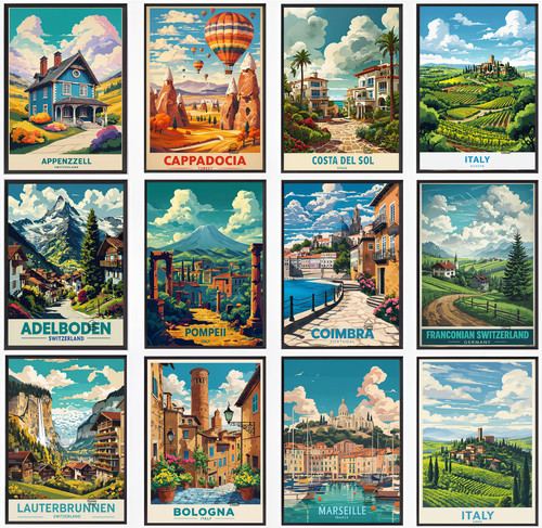 Poster viaggio vintage - da,