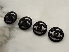 Lot Chanel Buttons CC Black