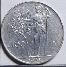 100 Lire 1965 Italie Italy -