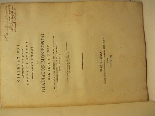 Nibby osservazioni - nibby, a.,osservazioni