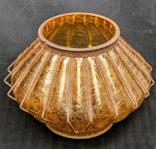 Vaso vetro crepitante - , in