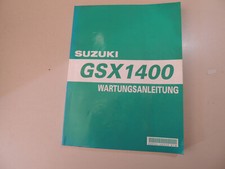 SUZUKI GSX 1400 Inazuma 2002 Riparazione Manutenzione Manuale Officina