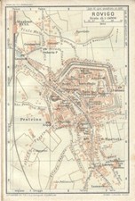 ROVIGO Mappa Touring Club 1920