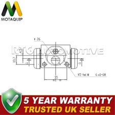 Motaquip Cilindro Freno Ruota