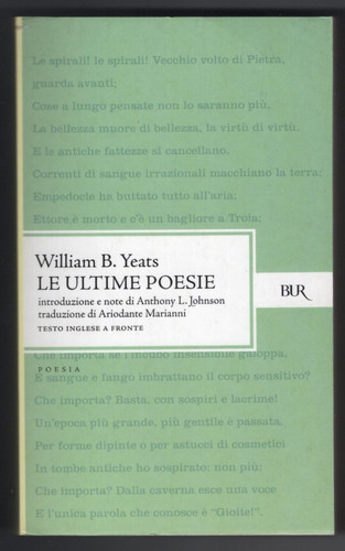 Ultime poesie william b - poesie,