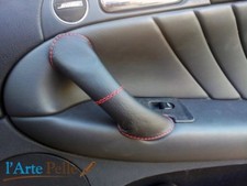 Copri maniglia Alfa romeo 147 vera pelle nera