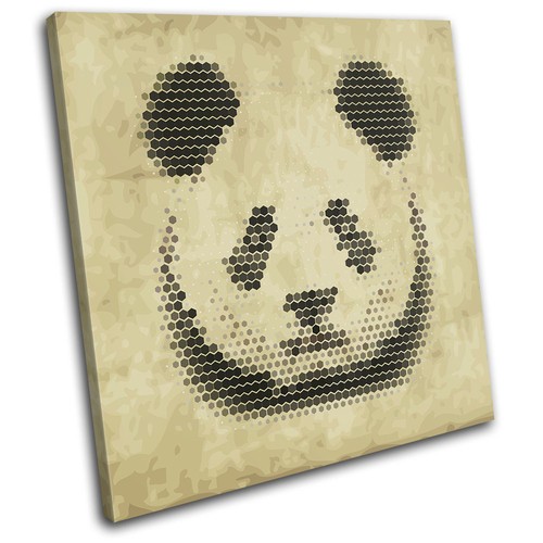 Geometric abstract panda - geometric,