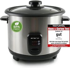 EMERIO RCE-110118 Cuoci riso acciaio inox, Nero