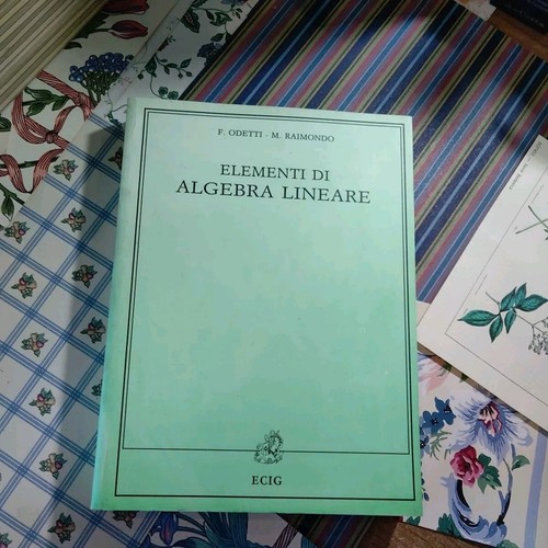 Elementi algebra lineare - di,
