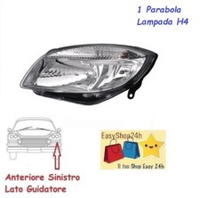 FARO FANALE PROIETTORE ANTERIORE SX PER SKODA FABIA ROOMSTER 2007 1P H4 SINISTRO