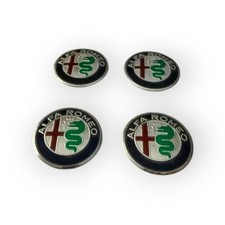 4 COPRIMOZZO ADESIVI 56MM PER ALFA ROMEO GIULIETTA 159 BRERA GIULIA