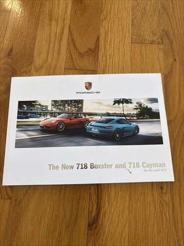 Brochure porsche 718 boxster - porsche,