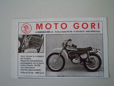 advertising Pubblicità 1974 MOTO GORI 125 REGOLARITA' COMPETIZIONE