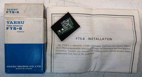 Yaesu fts ctcss - yaesu, unità