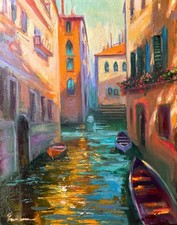 Dipinto Canale di Venezia