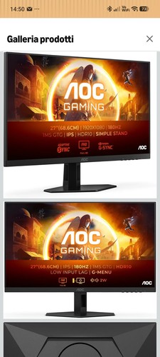 Monitor gaming aoc - aoc, 27"