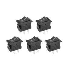 Mini Boat Rocker Switch Black