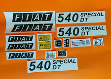 KIT 16 ADESIVI DECALCOMANIE FIAT 540 DT SPECIAL PER TRATTORI AGRICOLI GOMMATI