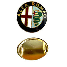 Fregio Stemma Logo per ALFA ROMEO 33 75 145 146 155 156 164 in ABS + Biadesivo 