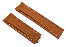 TUDOR Originale Cinturino Orologio Vitello 20mm Braun per Fibbia Pieghevole /