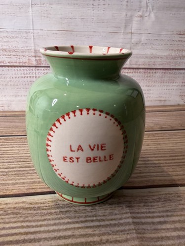 Vaso ceramica verde vie est - vaso, la