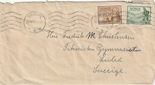 NORWAY: Cover to Sweden Mandal 1942.