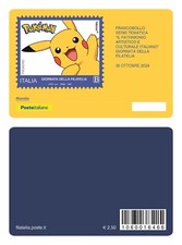 * ITALIA 2024 - TESSERA FILATELICA: POKEMON PIKACHU GIORNATA FILATELIA COMICS *