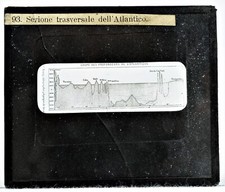 Coupe profondeurs Atlantique Science Scientific Slide Foto Lanterna Magica