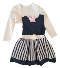 CAMILLA Vestito blu righe