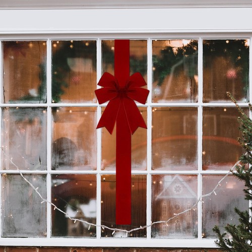 Fiocco natale per porta - fiocco,