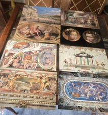 Set di 8 poster opere d'arte di Palazzo Farnese (4) e Villa Medici (4)