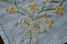 Set 6 centri in puro lino con